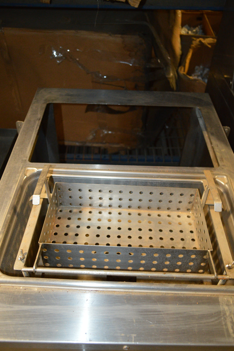 Used BKI Commercial Restaurant Breading Work Table w/ Sifter Drawer, Lower Receiving Pan