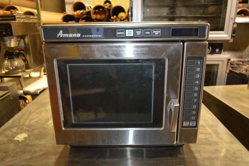Used Amana RC17S2 Heavy Duty Stainless Steel Commercial Microwave Oven 208/230 volt