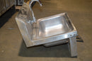 Used Commercial Stainless Steel Hand Sink w/ Knee Valves