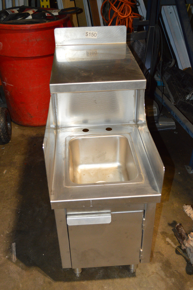 Commerical Stainless Steel Back Bar Blender Dump Station / Sink