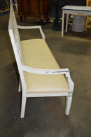 VINTAGE WOODEN BENCH, French Provincial Style - 62 inches wide