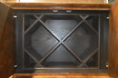 HENREDON CABINET WITH BUILT IN DESK AND WINE RACK