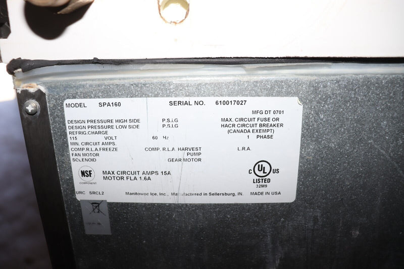 Used Manitowoc 22" Ice Machine & Dispenser with 120 Lbs. Ice Storage Capacity - Air Cooled
