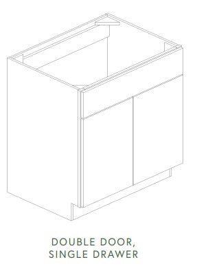 Liberty White Shaker 36 Inch Sink Base Cabinet