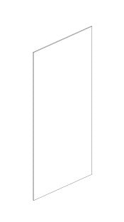 Liberty White Shaker Wall Skin 36 Inch