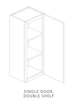 Liberty White Shaker Wall Cabinet 36 Inch Tall Single Door