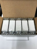 White Decora Switch Single Pole 15A 120V (10 pack)