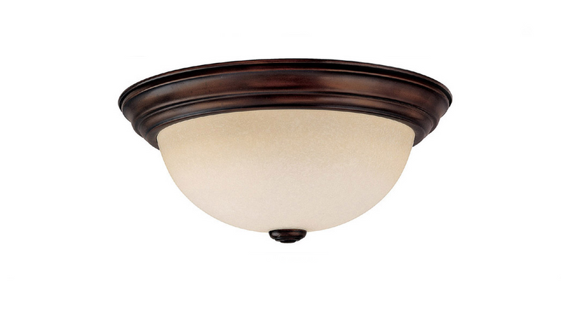 Signature 2 light  13 inch Bronze flush mount ceiling light