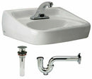 ZURN Z5354.664.1.07.00.0 Lavatory Sink,White,Brass,7 in.Overall H
