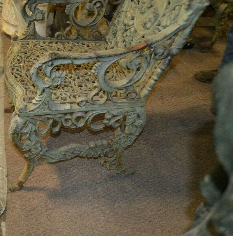 Set of 4 - FOUR SEASONS IRON CHAIR BY NORTHAMPTON, W. ROBERTS, THE LION FOUNDRY