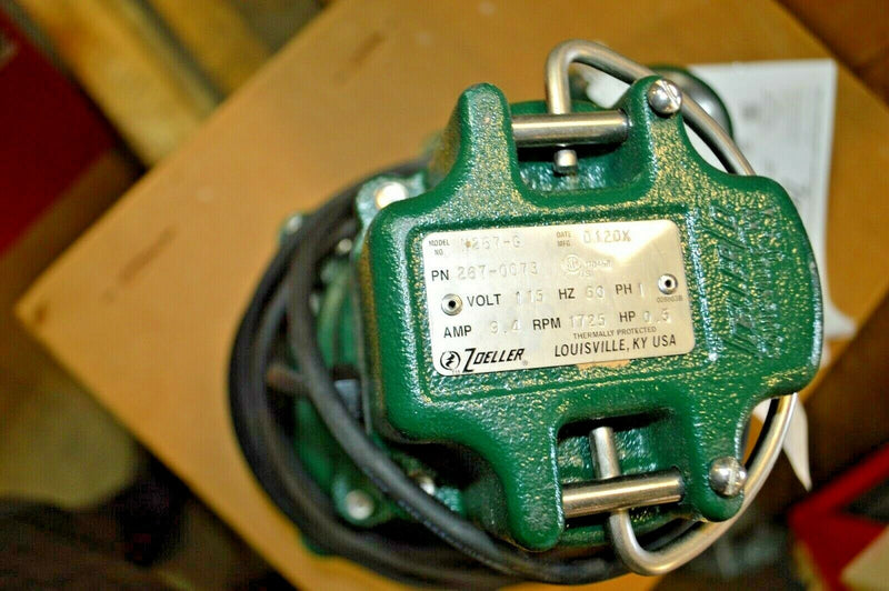 ZOELLER Sewage Ejector Pump, HP 1/2, Flow Rate,@ 10 Ft. of Head 85  Model