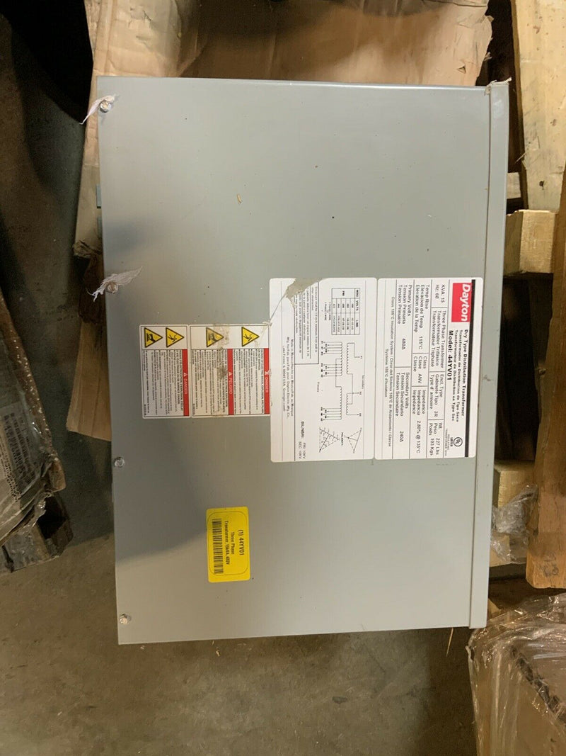 `Dayton 3 phase transformer, Model 44yv01