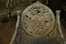Set of 4 - FOUR SEASONS IRON CHAIR BY NORTHAMPTON, W. ROBERTS, THE LION FOUNDRY