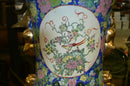 4 & 1/2 foot tall Oriental Decorative vase, pheasant and flowers