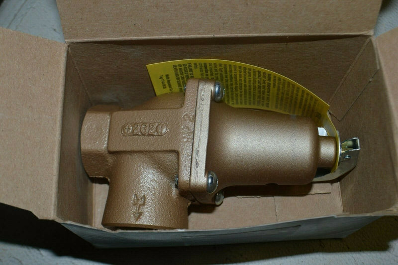 WATTS iron safety relief valve, FNPT Inlet  3/4", FNPT Outlet 1"