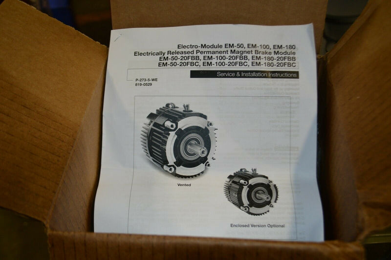 Warner electric Clutch/Brake, 5/8in Shaft Dia, Mod UM50-1020-90