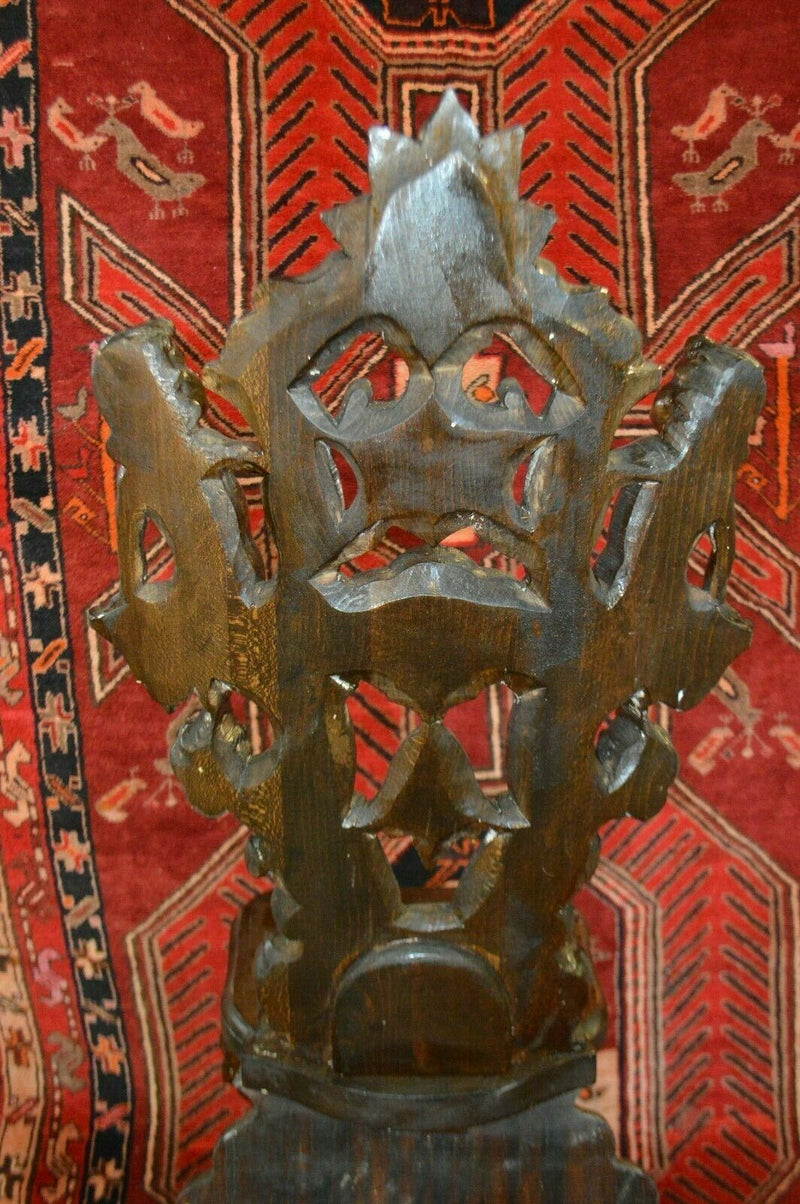 Mid 19th Century Hand Carved Walnut Chairs with cherubs, Pair