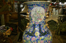 4 & 1/2 foot tall Oriental Decorative vase, pheasant and flowers