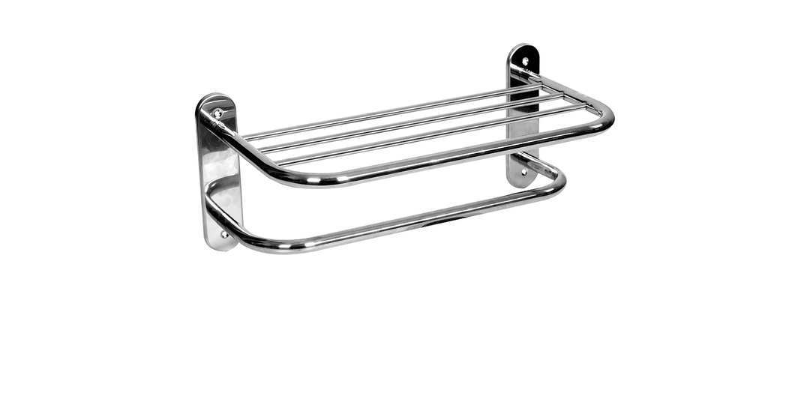 WINGITS WMRBS24 Towel Rack, 24in.Lx10in.W,Polished Chrome