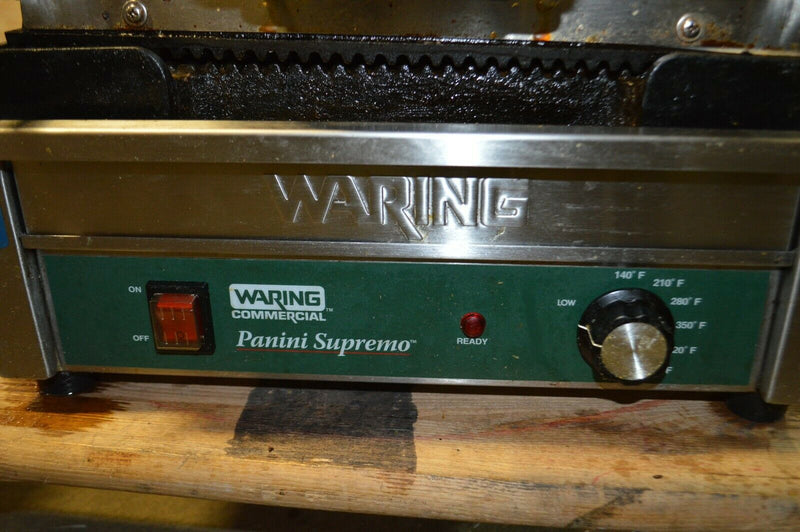 Used Waring Commercial Panini Supremo Sandwich Press, WPG250