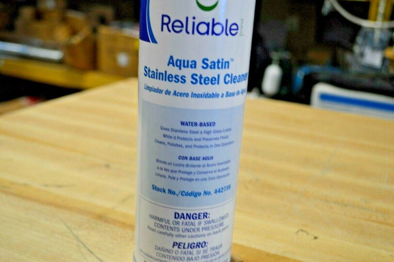 Reliable Aqua Satin Stainless Steel Cleaner spray