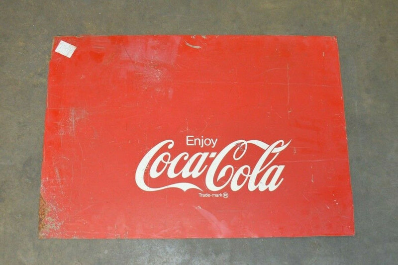 Vintage Rustic Coca Cola Metal Sign 31x22