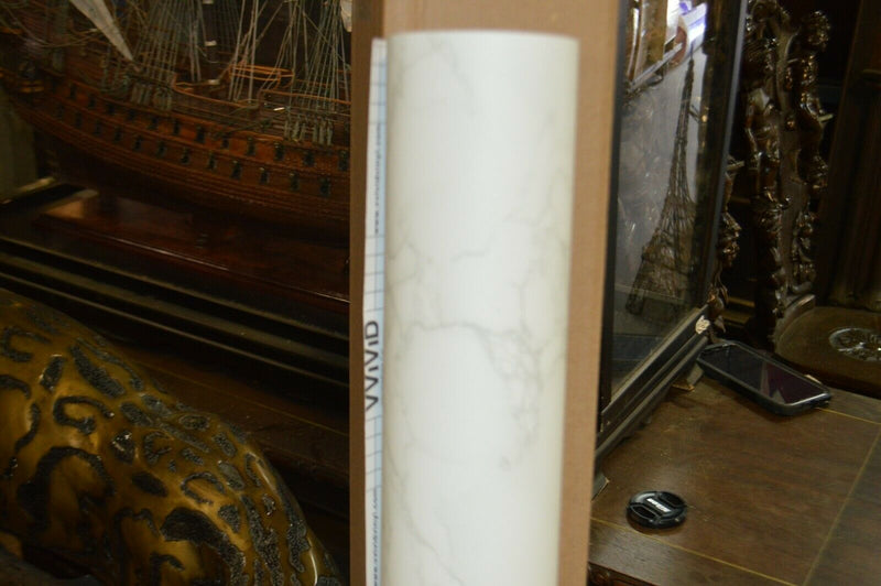vivid pro intermediate cal xpo White Gray Veined Marble Vinyl- whole roll