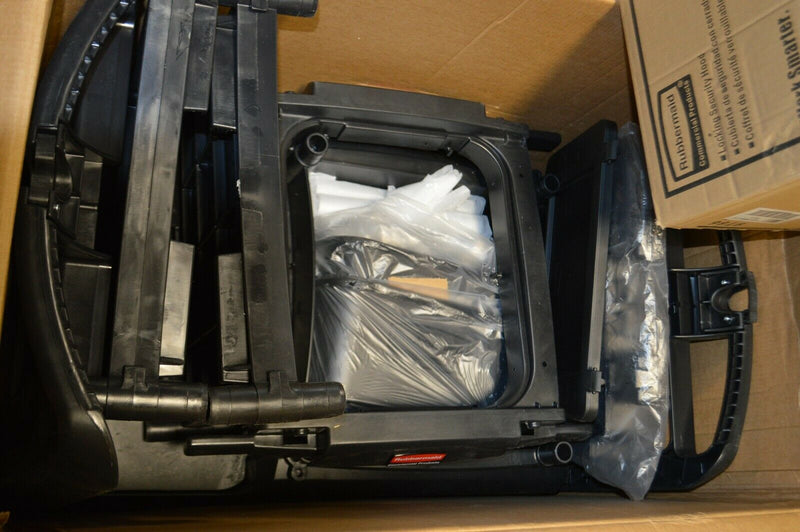 Rubbermaid Black Housekeeping cart, Model FG9T7800BLA