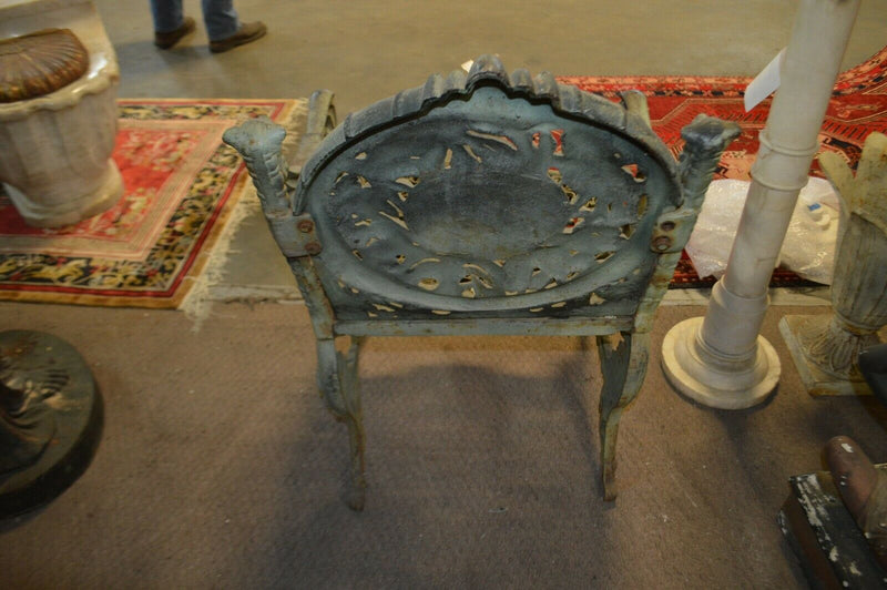Set of 4 - FOUR SEASONS IRON CHAIR BY NORTHAMPTON, W. ROBERTS, THE LION FOUNDRY