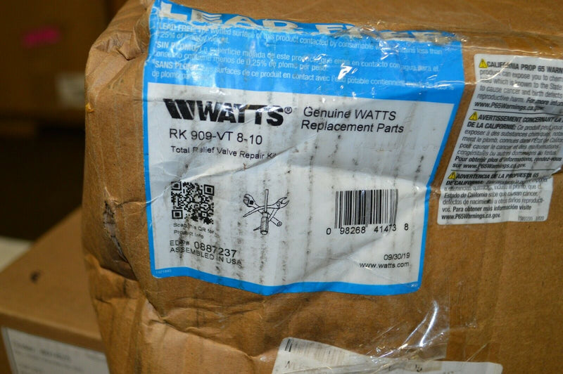 WATTS RK-909-VT 8-10 VALVE REPAIR KIT COMPLETE RELIEF