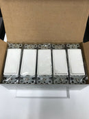 White Decora Switch Single Pole 15A 120V (10 pack)