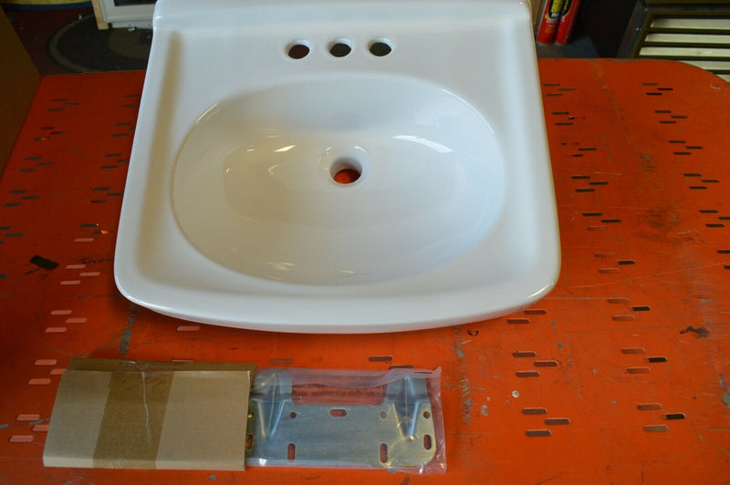 ZURN Z5354.664.1.07.00.0 Lavatory Sink,White,Brass,7 in.Overall H