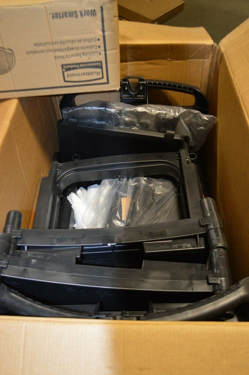 Rubbermaid Black Housekeeping cart, Model FG9T7800BLA