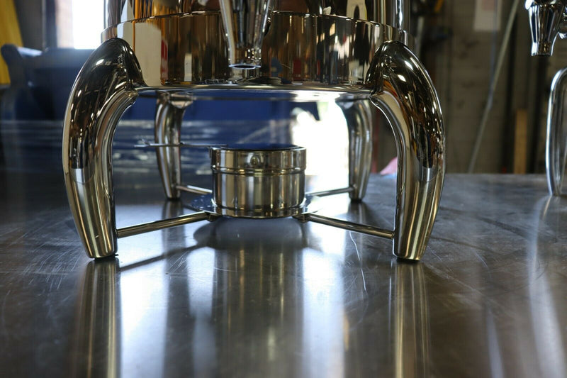 Walco Stainless Steel Urn 12 Liter, 3.2 gal Urn w/Base and Fuel Holder, WI12LU
