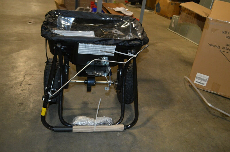 Westward Broadcast spreader, 30 lb pneumatic wheel type  10F635A