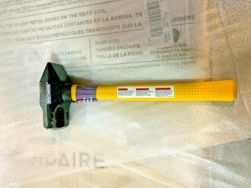 WestWard Blacksmith Hammer 4 Lb,16 In, Fiberglass Model 2DBV3