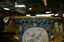 4 & 1/2 foot tall Oriental Decorative vase, pheasant and flowers