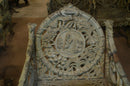 Set of 4 - FOUR SEASONS IRON CHAIR BY NORTHAMPTON, W. ROBERTS, THE LION FOUNDRY