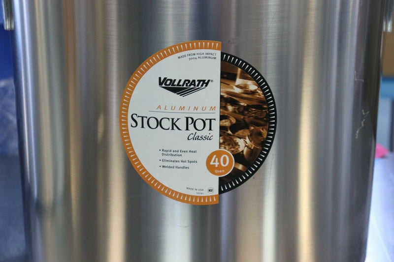 Vollrath Stock Pot 40 qt  Aluminum pot, Model 10741