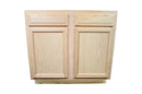 Sink Base Cabinet in Unfinished Oak