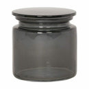 BOX OF 4 - Giagni Smoke Glass Smoke Glass Bathroom Canister, Kitchen, Home, Office 912533