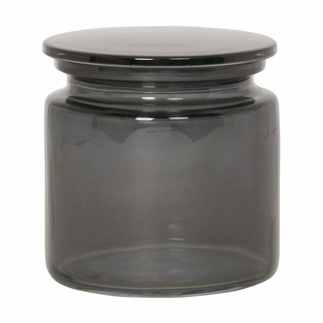 BOX OF 4 - Giagni Smoke Glass Smoke Glass Bathroom Canister, Kitchen, Home, Office 912533