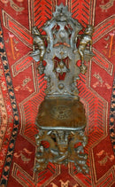Mid 19th Century Hand Carved Walnut Chairs with cherubs, Pair