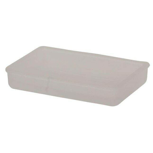 BOX OF 4 - Giagni Frosted Glass Soap Dish, Kitchen, Bathroom