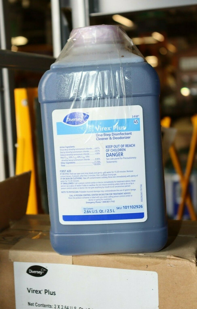 Virex Plus cleaner and disinfectant, 2.5l bottles, 2pk Model 101102926