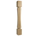 Hardware Resources P70-5-42-RW Hexaganol Post Rubberwood 5" x 5" x 42"