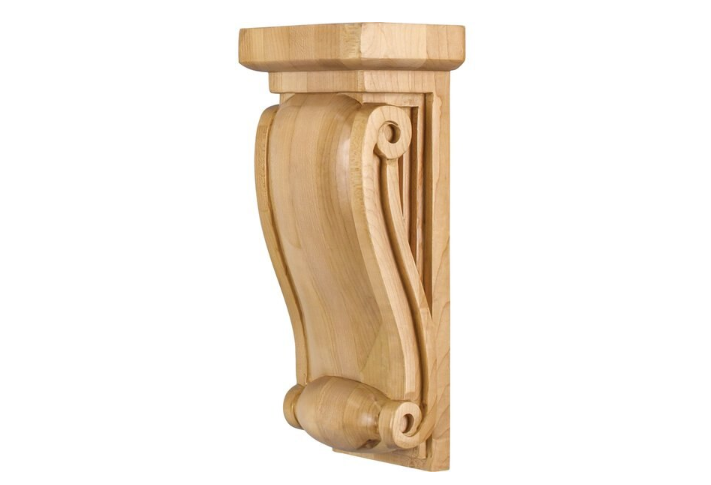 4-1/2" Wx3"Dx10"H Cherry Neo Gothic Corbel, COR17-1CH