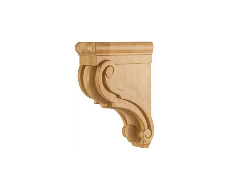 Traditional Wood Bar Bracket Corbel 3" Wide x 6" Deep x 8" High - Cherry