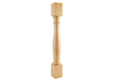 5" Wx5"Dx42"H Hard Maple Turned Post,  P1-5-42-HMP