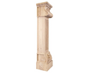 Hardware Resources FCORE-MP Acanthus Fluted Wood Fireplace / Mantel Corbel with Shell Detail